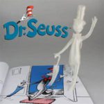 Ad for Dr. Seuss with phantom figure standing on book