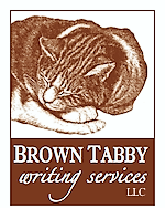 Cat on book cover: brown tabby writing services