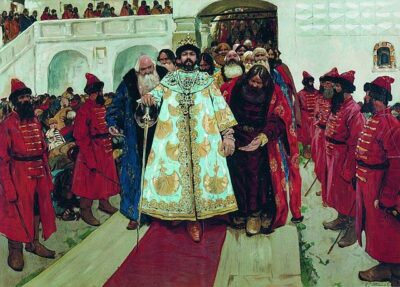 A Tsar and followers