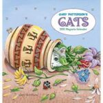 2021 calendar: Cat in jar with flowers