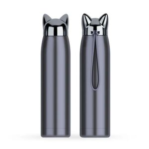 cat-shaped stainless steel water bottle