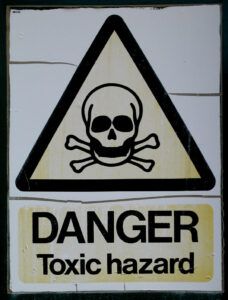 Sign: Danger, toxic hazard