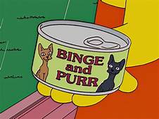 Can of "Binge and putt"