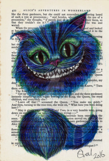 Drawing of cheshire cat