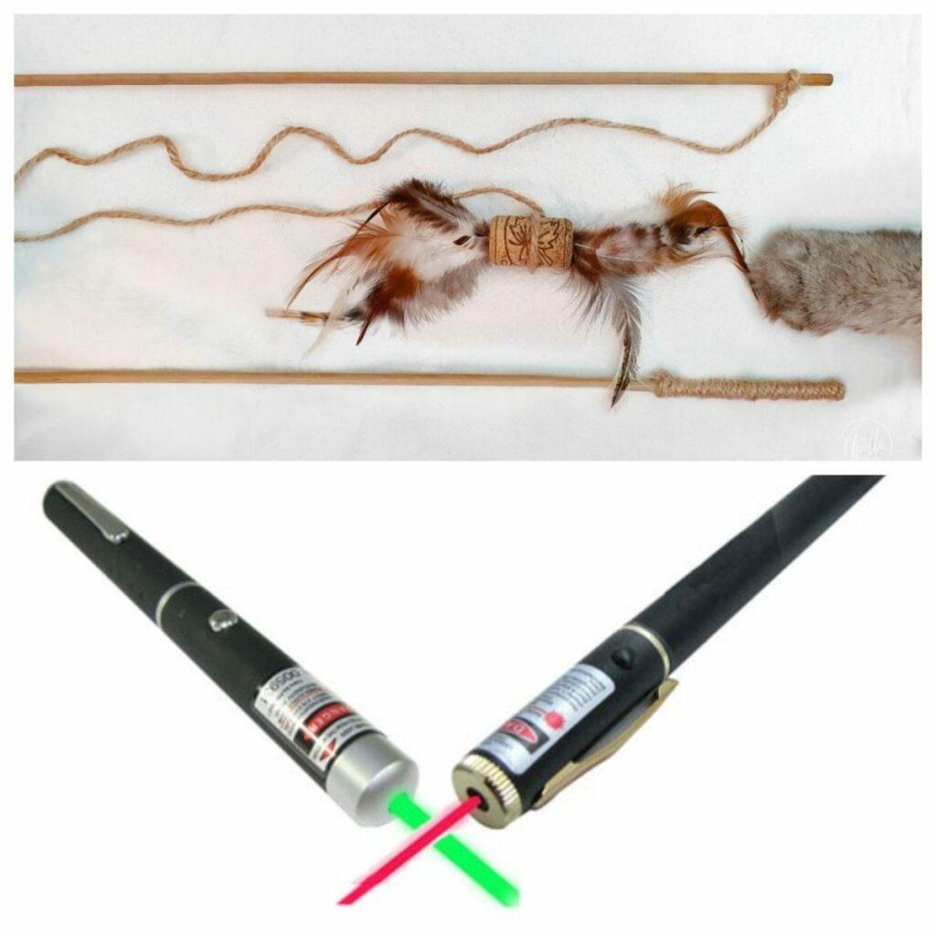 Wand toy and laser toy