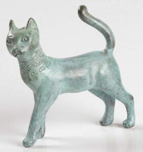 Early statue of a cat