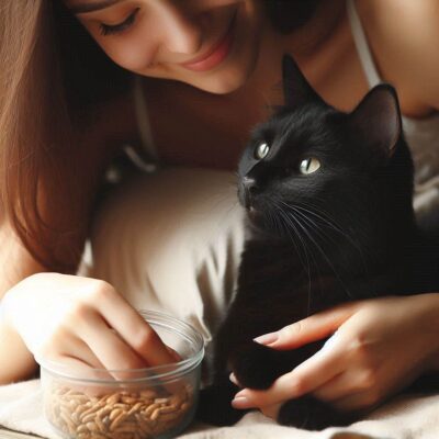 Black cat and human bonding